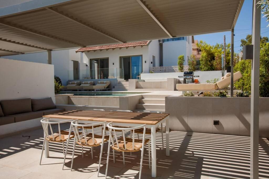 Chania Living Stories Villa With Piano Extérieur photo